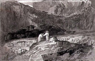De wonderbaarlijke broodvermenigvuldiging door John Martin