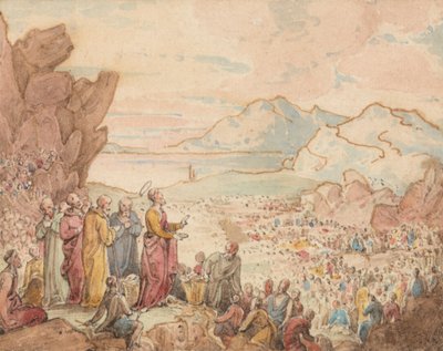 De wonderbaarlijke broodvermenigvuldiging door John Martin