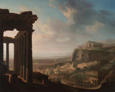 Ruïnes van een Oude Stad door John Martin