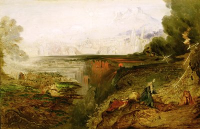 Studie voor Het Laatste Oordeel, ca.1851-53 door John Martin