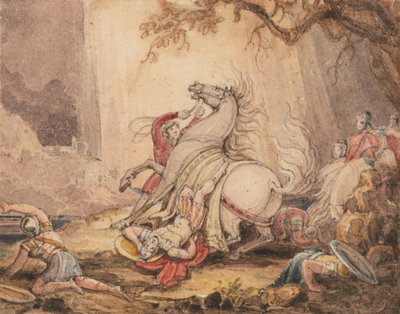 De bekering van Saul door John Martin