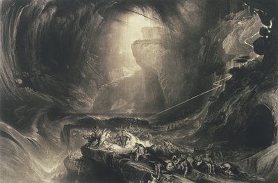 De zondvloed door John Martin
