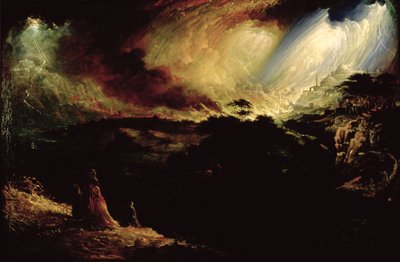 De vernietiging van Sodom en Gomorra door John Martin