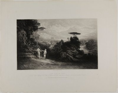 De Val van de Mens, uit Illustraties van de Bijbel door John Martin