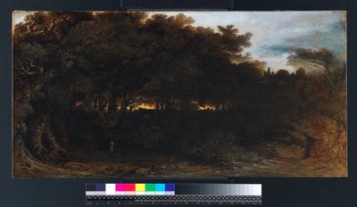 Schemering in de Bossen, 1850 door John Martin