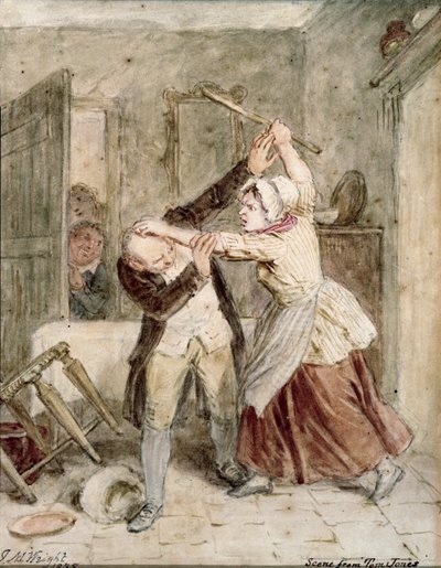 Een Scène uit Tom Jones, 1838 door John Massey Wright