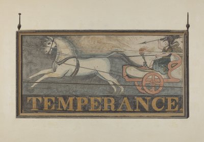 Herbergteken: Temperance, ca. 1940 door John Matulis