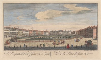 Een Perspectief Uitzicht op Grosvenor Square door John Maurer