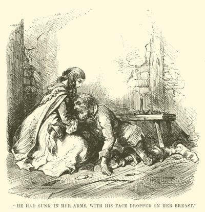 Illustratie voor Een verhaal over twee steden door Charles Dickens door John McLenan