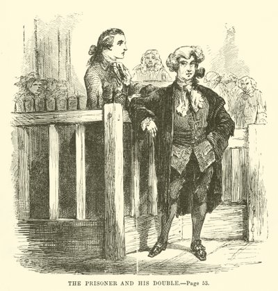 Illustratie voor Een verhaal over twee steden door Charles Dickens door John McLenan