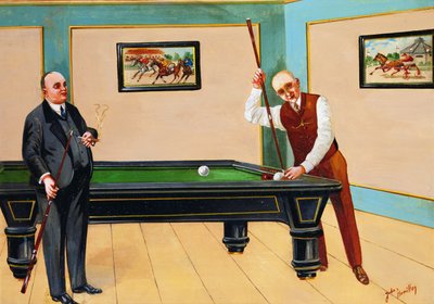 De biljartwedstrijd door John McLure Hamilton