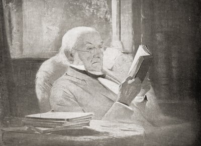 William Ewart Gladstone op hoge leeftijd, illustratie uit 
