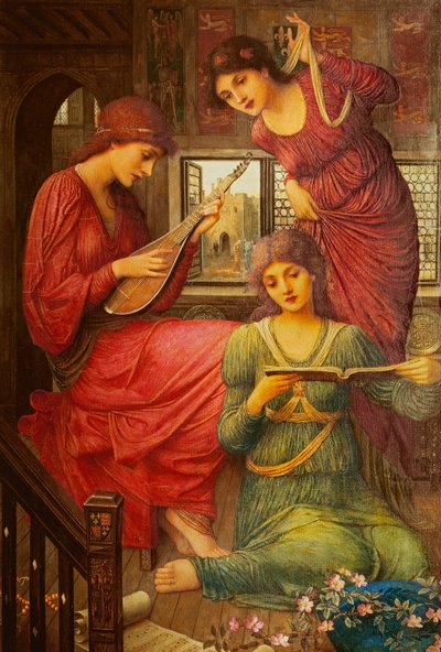 In de Gouden Dagen door John Melhuish Strudwick