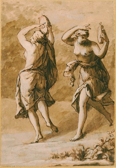 Twee Maenaden, een studie door John Michael Rysbrack
