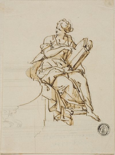 Wijsheid: Onuitgevoerd Ontwerp voor het Monument voor de Eerste Hertog van Marlborough door John Michael Rysbrack