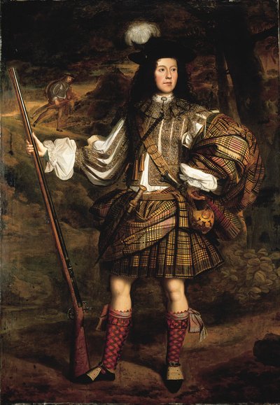 Een Hooglandse hoofdman: Portret van Lord Mungo Murray door John Michael Wright