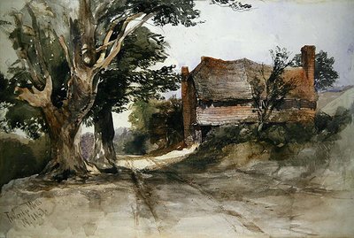 Een oud huisje in Tunbridge Wells door John Middleton