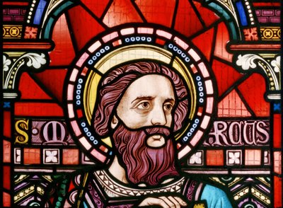 Crick, Oostraam, (detail), St Marcus, 1863 door John Millner Allen