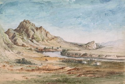 Berentanden, Missouri-rivier, Poort van de Bergen door John Mix Stanley