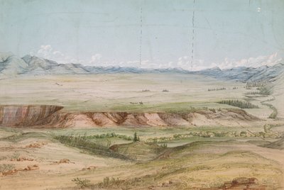 Grote Gat Prairie vanuit het Noorden door John Mix Stanley