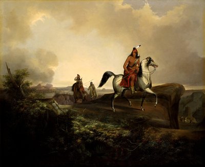 Black Knife, een Apache krijger door John Mix Stanley
