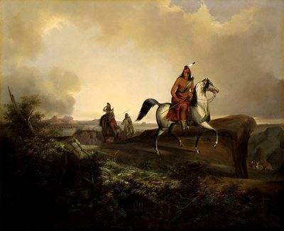 Zwarte Mes, een Apache Krijger, 1846 door John Mix Stanley