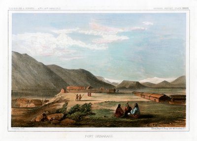 Fort Okinakane, VS, 1856 door John Mix Stanley