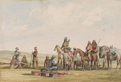 Lieut. Crovers Despatch - Terugkeer van Gouverneur Stevens naar Fort Benton door John Mix Stanley