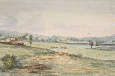 Sauk-rivier door John Mix Stanley
