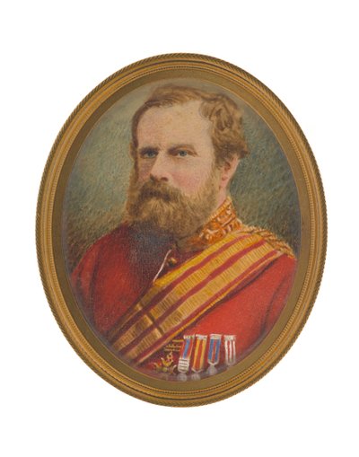Luitenant-generaal David Pott (1812-1881) in stafuniform door John Moffat