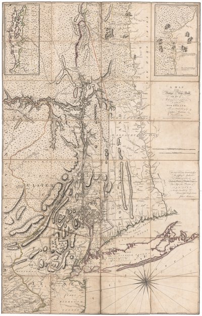 Een kaart van New York door Montresor door John Montresor