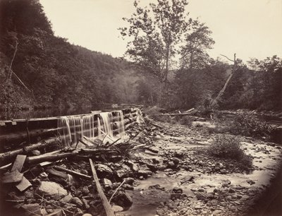 Broadheads Creek, Delaware Water Gap, 1863 door John Moran