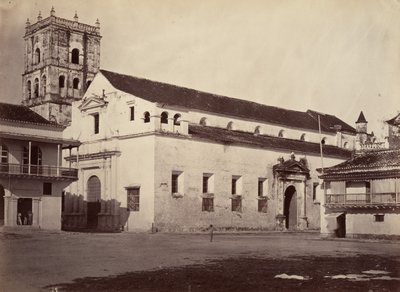 Tropisch landschap, kathedraal, Cartagena door John Moran