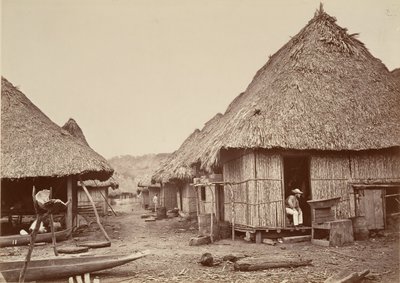 Tropisch landschap, straat, Chipigana door John Moran