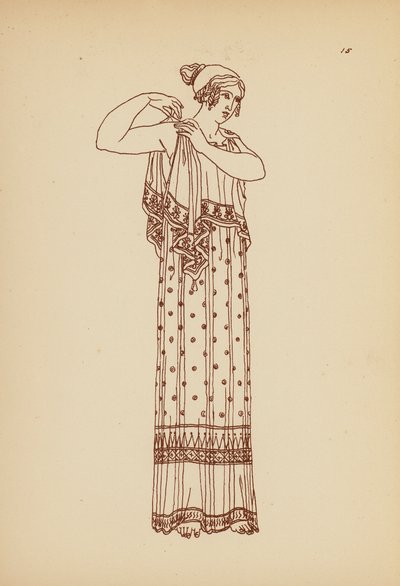 Oud-Griekse vrouwelijke kleding door John Moyr Smith