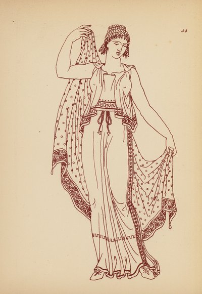 Oud Griekse Vrouwelijke Kleding door John Moyr Smith