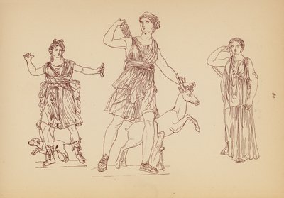 Oud-Griekse vrouwelijke kleding door John Moyr Smith