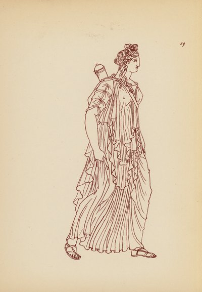 Oud-Griekse vrouwelijke kleding door John Moyr Smith
