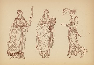 Oud-Grieks vrouwelijk kostuum door John Moyr Smith