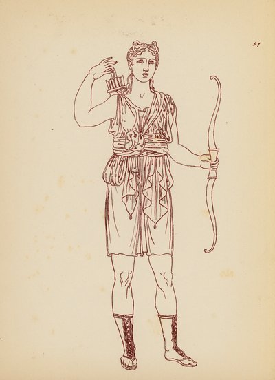 Oud-Grieks Vrouwelijk Kostuum door John Moyr Smith