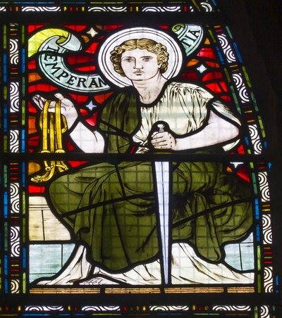 Paisley Abbey, Cottire & Co, toegeschreven aan John Moyr Smith, Gematigdheid, 1873 door John Moyr attr.to Smith