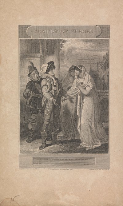 Komedie van Vergissingen, Act II, Scène II door John Neagle