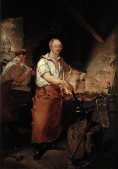 Patrick Lyon bij de smederij, c.1826 door John Neagle
