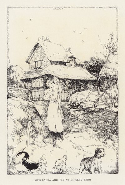 Illustratie voor Beautiful Joe door Marshall Saunders door John Nicholson