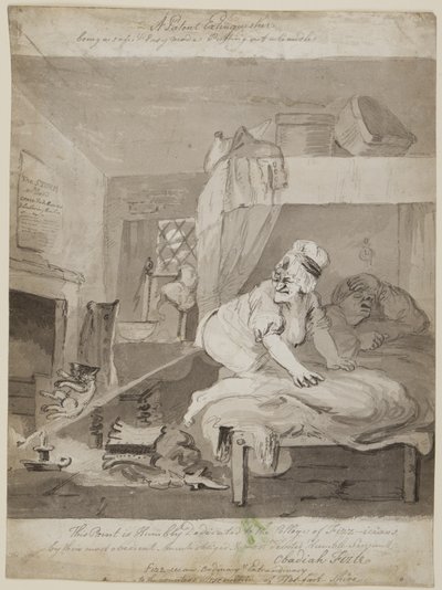Een patentblusser, een veilige en gemakkelijke manier om een kaars uit te blussen, 1801 door John Nixon