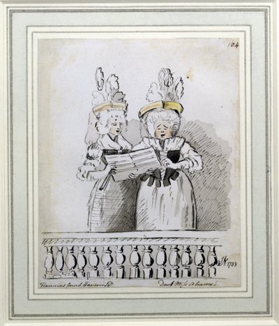 Een duet door Miss Harriett en Miss Theodosia Abrams, Harrison