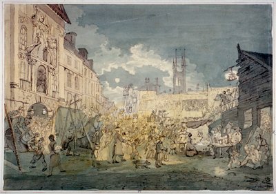 Bartholomew Fair, West Smithfield, City of London door John Nixon