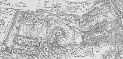 Nordens Uitzicht op Windsor Castle, 1607 door John Norden