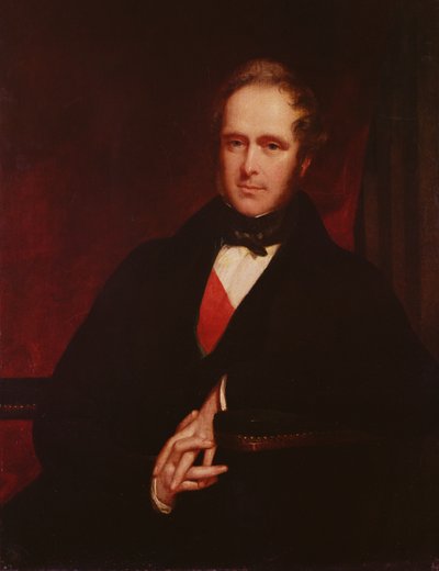 Portret van Henry John Temple, 1844-45 door John Partridge