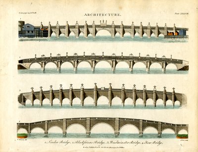 Historische bruggen in Londen door John Pass